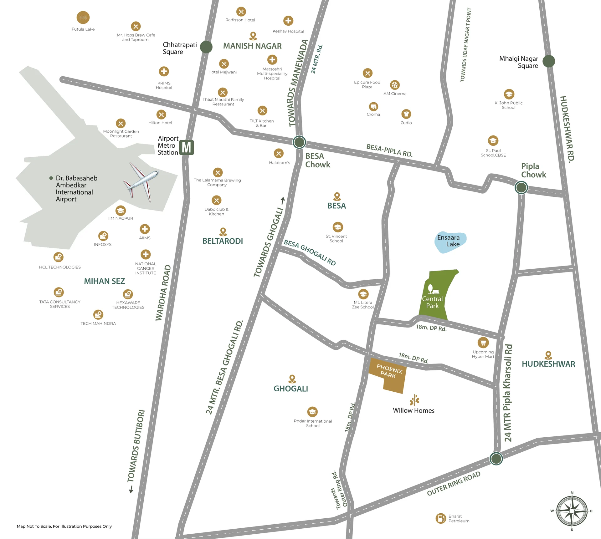 Phoenix Park Location Map
